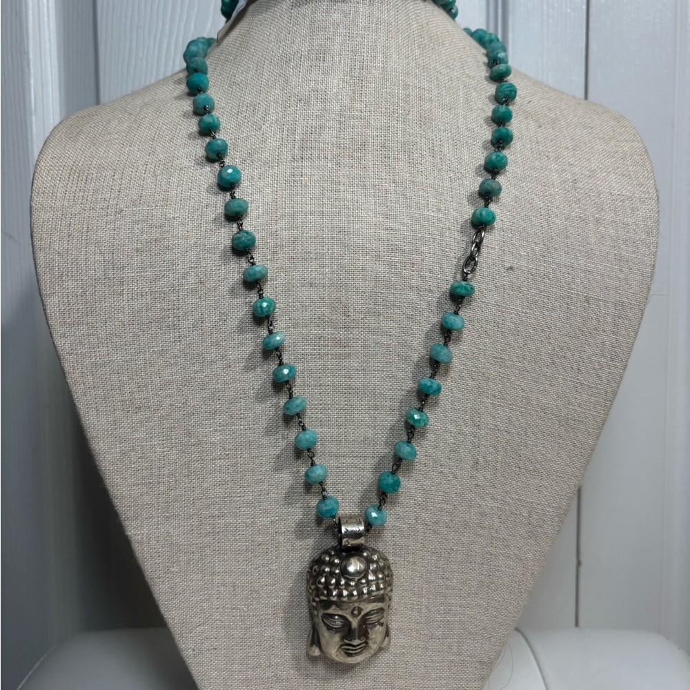 Vintage Necklace with Buddha Pendant